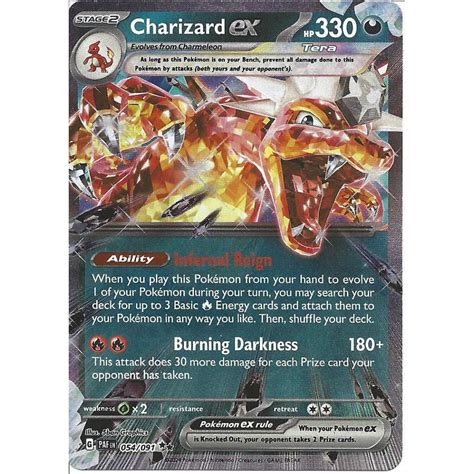 charizard ex 054/091 pricecharting|Charizard ex Paldean Fates Pokemon Card .